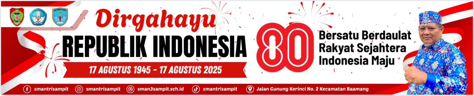 SMA Negeri 3 Sampit Meriahkan HUT ke-80 Kemerdekaan Republik Indonesia